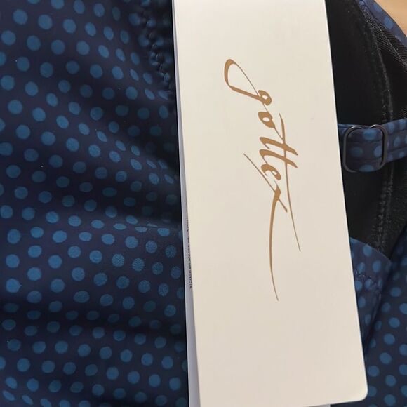 GOTTEX NWT VENICE BLUE SURPLICE ONEPIECE SIZE 12 - Picture 6 of 6